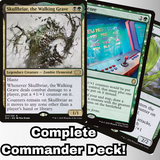 MTG Commander Deck EDH Deck Skullbriar, the Walking Grave 100 Magic Cards Custom Deck Counters Golgari