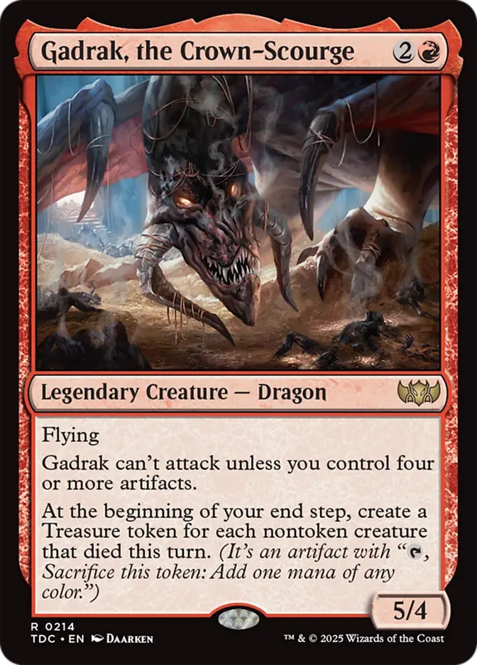 MTG Commander Deck EDH Deck Smaug the Magnificent 100 Magic Cards Custom Deck Mono Red Treasures The Hobbit