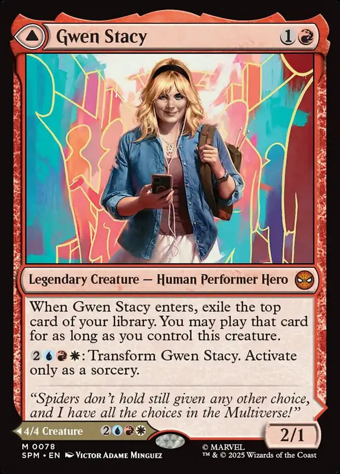 spider man best cards mtg MTG Commander Deck EDH Deck Ghost-Spider Gwen Stacy 100 Magic Cards Cu – Moonveil Games