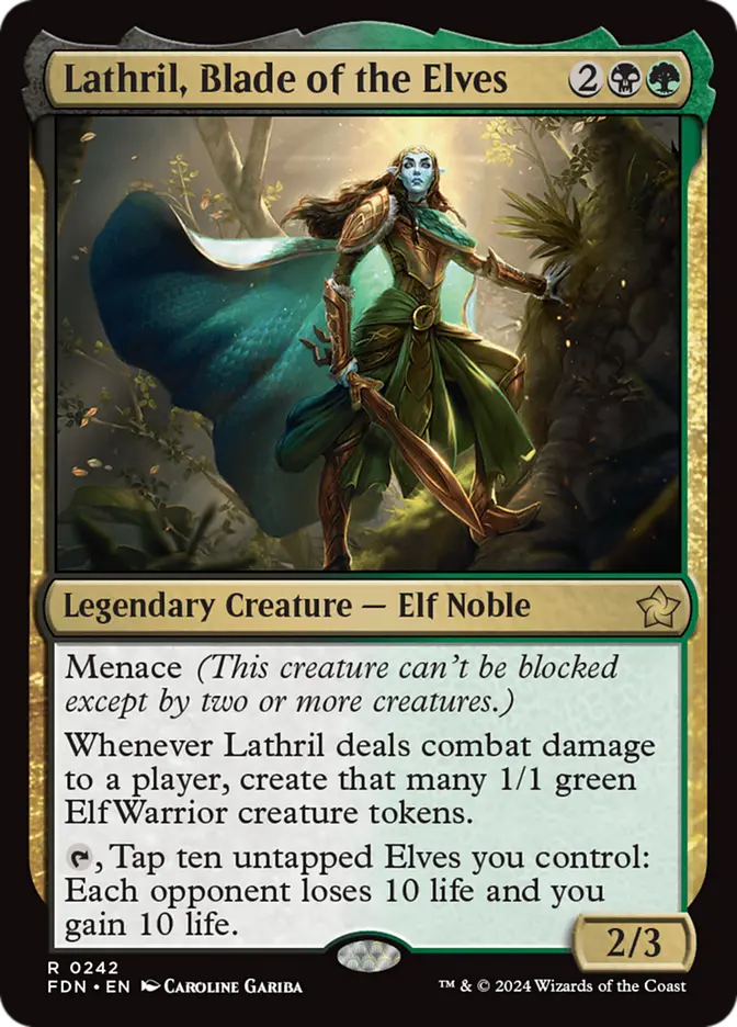 MTG Commander Deck EDH Deck Thranduil, the Elvenking 100 Magic Cards Custom Deck Elves Elf Deck Combo