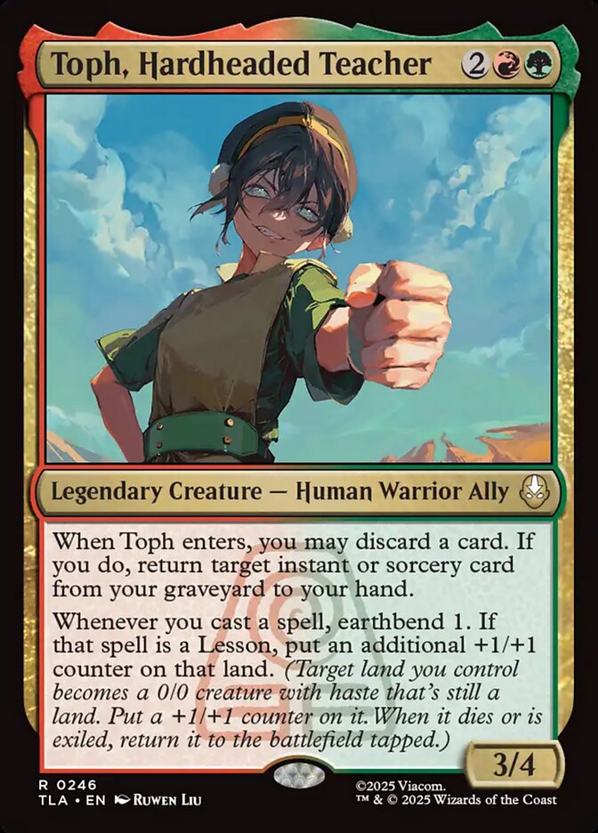 MTG Commander Deck EDH Deck Toph, the First Metalbender 100 Magic Cards Custom Deck Avatar: The Last Airbender Moonveil Games