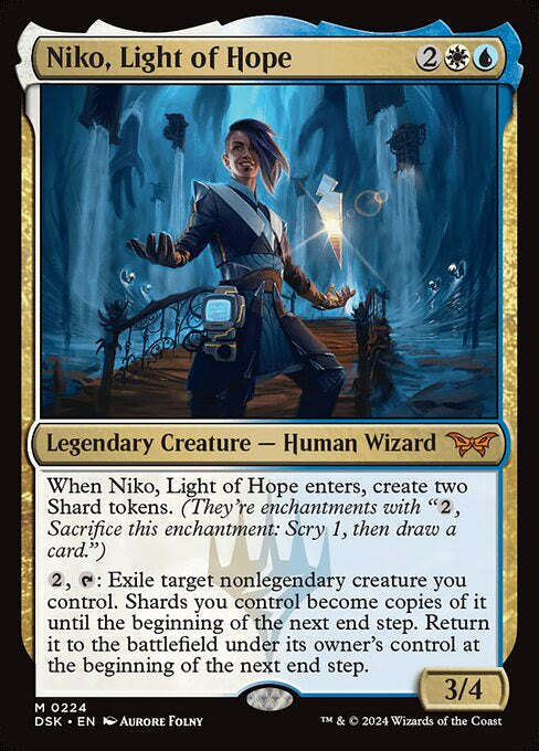 MTG Commander Deck featuring Niko, Light of Hope card, designed for casual play with Yorion, Sky Nomad as the commander.