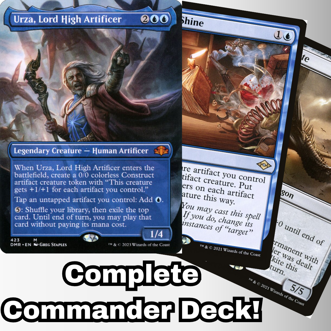 Custom Commander Deck Urza, Lord High Artificer 100 Magic Cards EDH MT ...