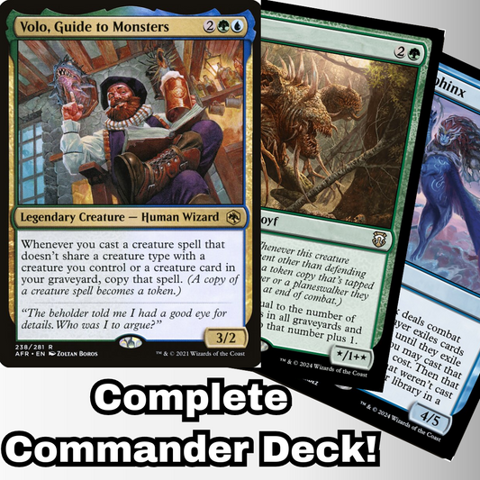 MTG Commander Deck EDH Deck Volo, Guide to Monsters 100 Magic Cards Custom Deck Simic Creatures Copy