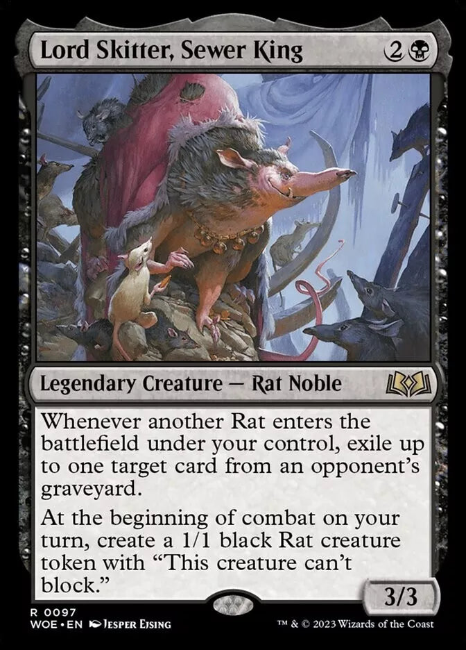 MTG Commander Deck EDH Deck Commander Vren, the Relentless 100 Magic Cards Custom Deck Rats Rat Deck Bloomburrow