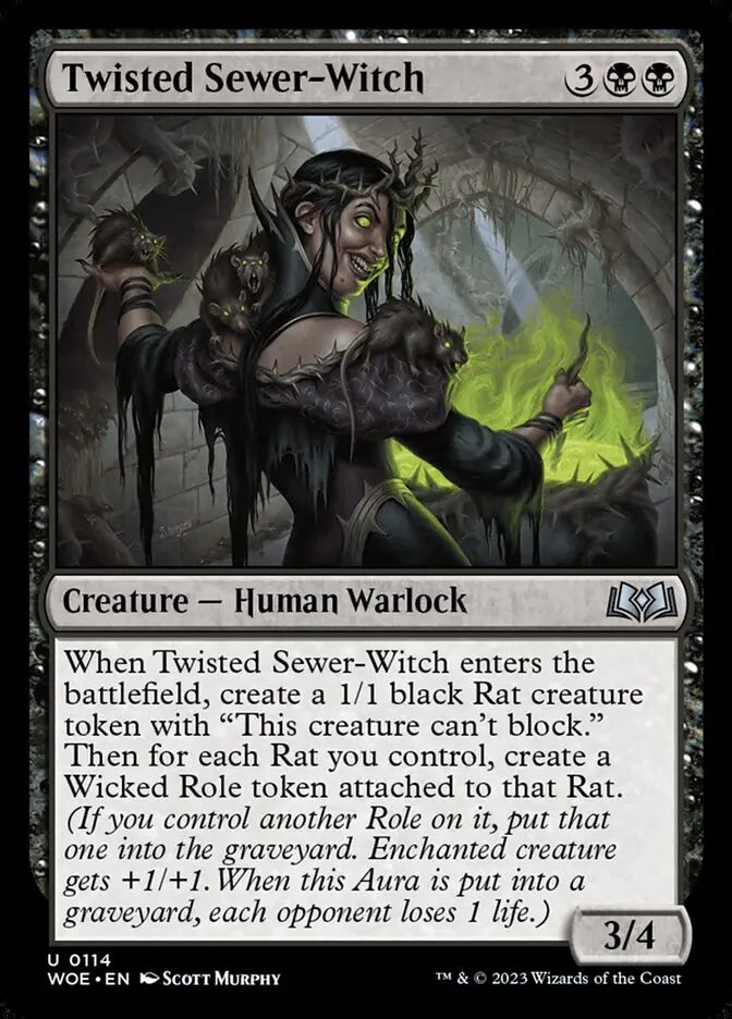MTG Commander Deck EDH Deck Commander Wick, the Whorled Mind 100 Magic Cards Custom Deck Rats Snail Bloomburrow Grixis MTG Commander Deck EDH Deck Commander Wick, the Whorled Mind 100 Magic Cards Custom Deck Rats Snail Bloomburrow Grixis