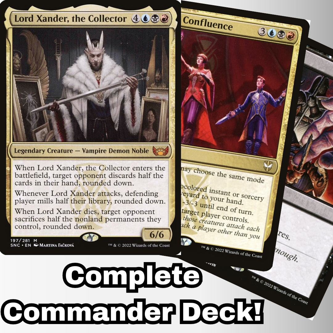 MTG Commander Deck EDH Deck Lord Xander, the Collector 100 Magic Cards ...